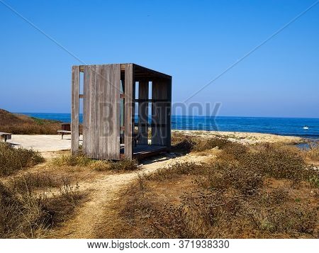 Famous Tourist Attraction Coastal Broadwalk Path Surrounding The Archaeological Park And Part Of Ope