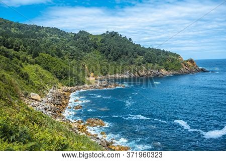 Monte Ulia In The City Of San Sebastián, Basque Country. Visit The Hidden Cove Of The City Called Il