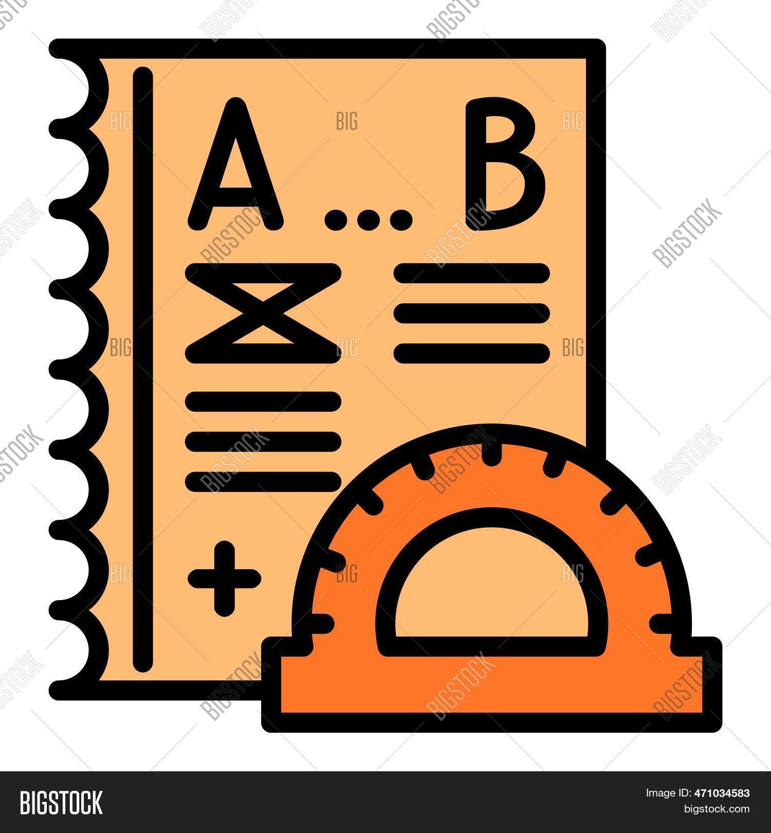 School Protractor Icon Image & Photo (Free Trial) Bigstock