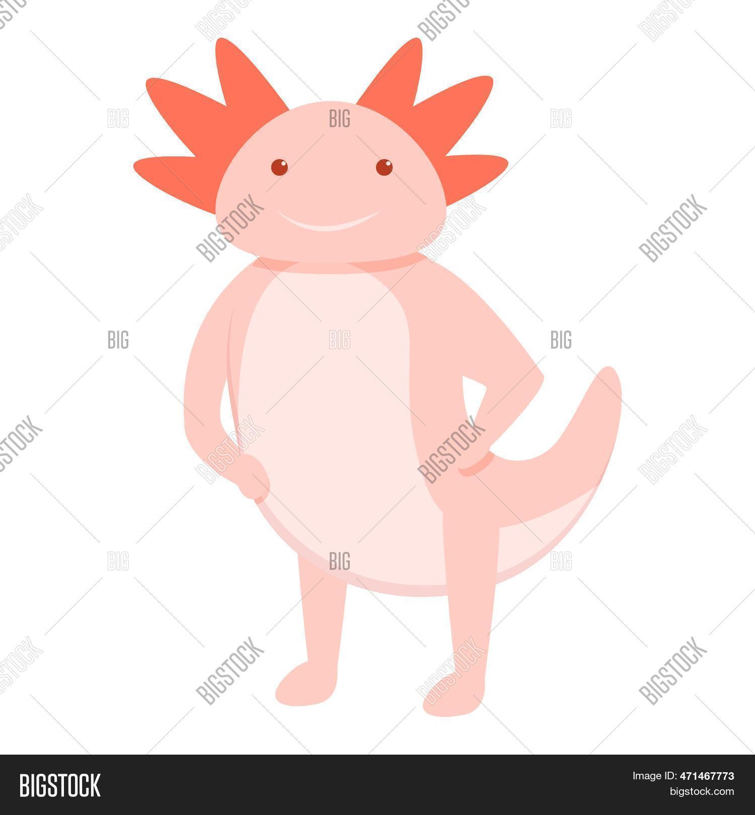 Axolotl Smiling Icon. Image & Photo (Free Trial) | Bigstock