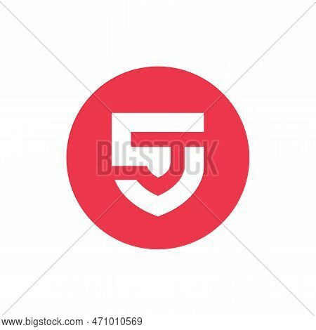 Initial Letter Jc Or Cj Logo Design Template Vector