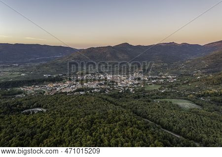 Aerial Drone View Autumn Landscape Of 