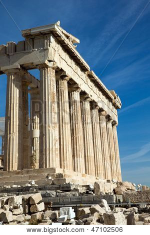 Parthenon på Akropolis i Athen, Grækenland