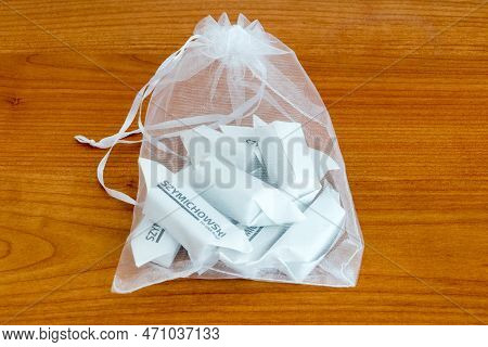 Pruszcz Gdanski, Poland - October 7, 2022: Szymichowski Fudge (little Cow).