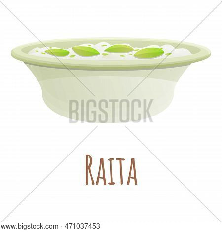 Raita Food Icon. Cartoon Of Raita Food Icon For Web Design Isolated On White Background