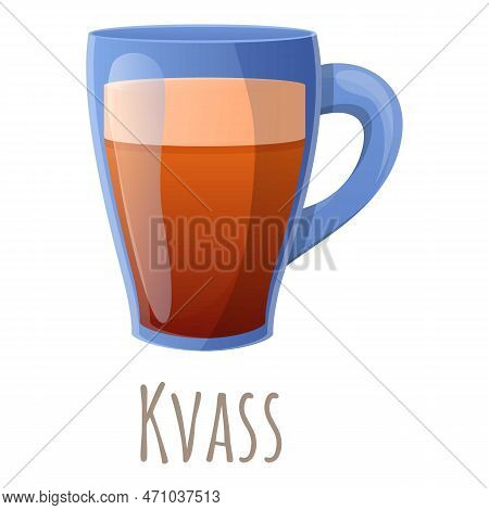Kvass Mug Icon. Cartoon Of Kvass Mug Icon For Web Design Isolated On White Background