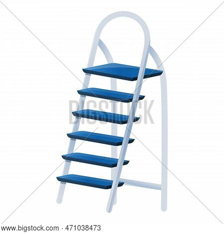 Footway Ladder Icon. Cartoon Of Footway Ladder Icon For Web Design Isolated On White Background