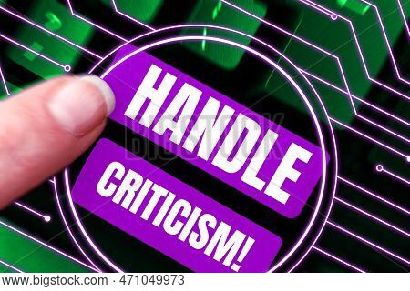 Writing Displaying Text Handle Criticism. Business Overview Process Of Withstanding Valid And Well R