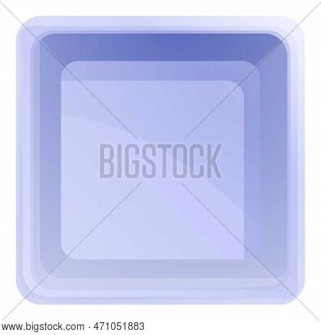Top View Plastic Tableware Icon. Cartoon Of Top View Plastic Tableware Icon For Web Design Isolated 