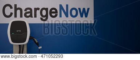 Ev Charger Car Station Charging Use Ac Socket Plug For Electric Engine Vehicle.