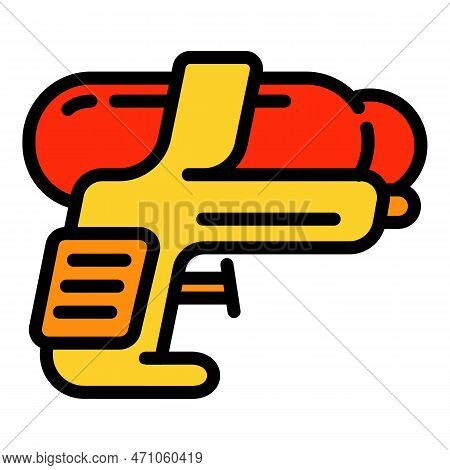 Squirt Gun Icon. Outline Squirt Gun Icon For Web Design Isolated On White Background