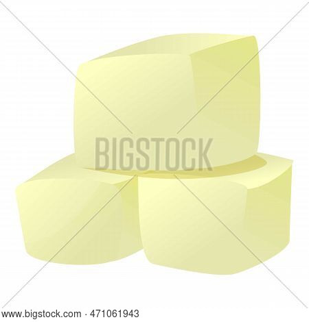 Chayote Pieces Icon. Cartoon Of Chayote Pieces Icon For Web Design Isolated On White Background