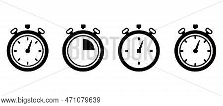 Timer Icon Collection. Symbol Timer On A White Background. Set Of Timer Vector Icons.set Of Timer An