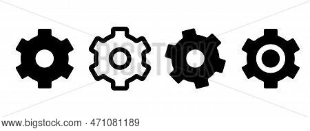 Setup And Settings Icons Set. Collection Of Simple Linear Web Icons Such Installation, Settings, Opt