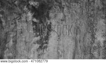 Grey Ground Cement Background,pattern Texture Vintage Construction House With Light On Building Wall