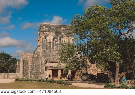 Ancient Ruins Of The Large Pre-columbian City Chichen Itza, Built By The Maya People, Mexico