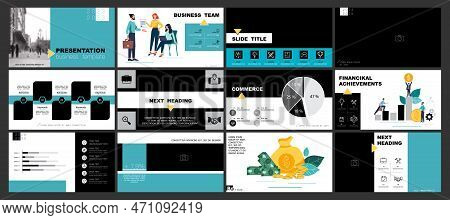 Infographics. Businessman Plans Business Presentation, Financial Success, Power Point, Launch Of New