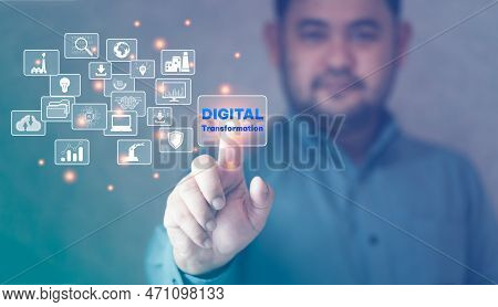 Digital Transformation Technology Strategy, Digitization And Digitalization Of Business Processes An