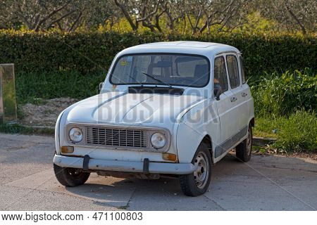 Zadar, Croatia - April 15 2019: The Renault 4, Also Known As The 4l (pronounced 