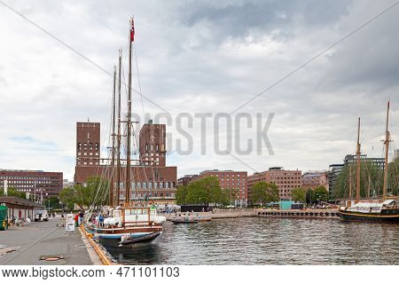 Oslo, Norway - June 26 2019: The Oslo City Hall (norwegian: Oslo Rådhus) Is A Municipal Building Hou