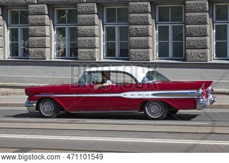 Talinn, Estonia - June 15 2019: The Pontiac Star Chief Is An Automobile Model Which Was Manufactured