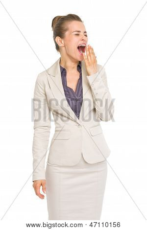 ภาพเหมือนของหญิงธุรกิจ Yawing