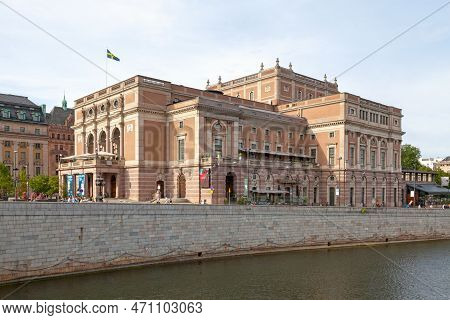 Stockholm, Sweden - June 22 2019: The Royal Swedish Opera (swedish: Kungliga Operan) Is Sweden's Nat