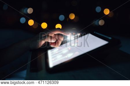 Businessman Touch On Digital Technology Ai Business Benefit Trend In Currency Traiding And Stock Mar