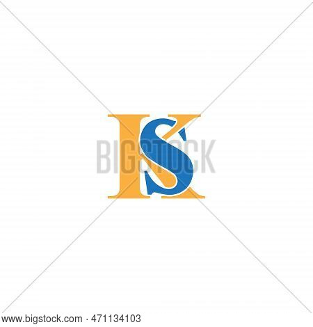 Ks Letter Vector Illustration For An Icon, Symbol Or Logo. Ks Initials Logo