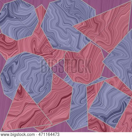 Abstract Print. Polygons Background. Modern Mosaic Wallpaper. Geometric Texture Ornament. For T-shir