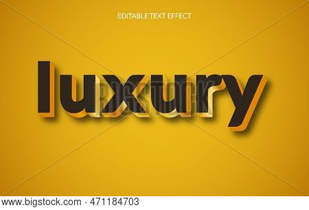 Luxury 3d Editable 3d Text Effect Illustration