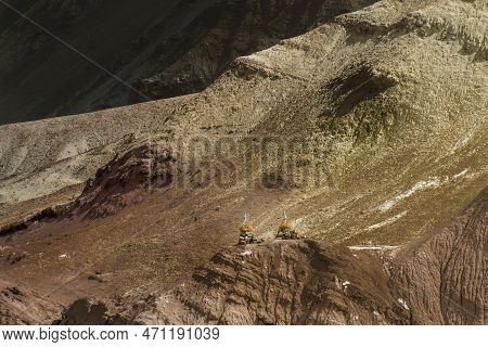 Buddhist Stupa, Mound-like Or Hemispherical Structure Containing Relics , Used As A Place Of Meditat