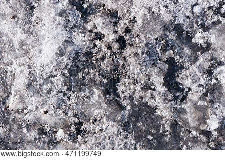 Snow Background. Ice Texture. Winter Seanson Pattern. Pile Of Snow. Nature Pattern. Snowflake Shine.