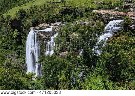 View At Lisbon Waterfall Near Graskop In South Africa