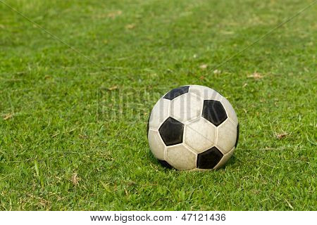 Fútbol (soccer) en campo verde