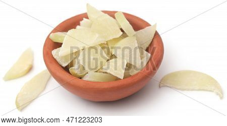 Sliced Amla Fruits Fresh Over White Background