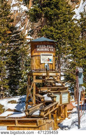Colordado Springs, Co, Usa - Dec 5, 2022: The Pikes Peak Mining Co.