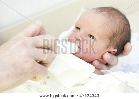 Newborn Eating