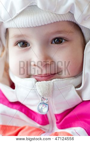 Portrait Of Adorable Little Girl