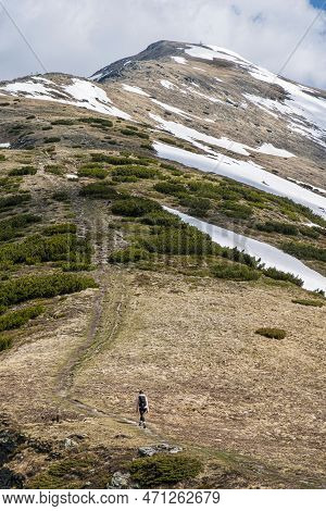 Baranec Peak, Western Tatras Mountains, Slovak Republic. Hiking Theme. Seasonal Natural Scene.