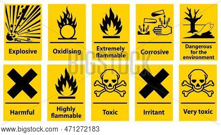 Symbol Hazardous Vector & Photo (Free Trial) Bigstock