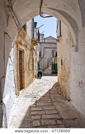 Vicolo. Ceglie Messapica. Puglia. Italia meridionale.