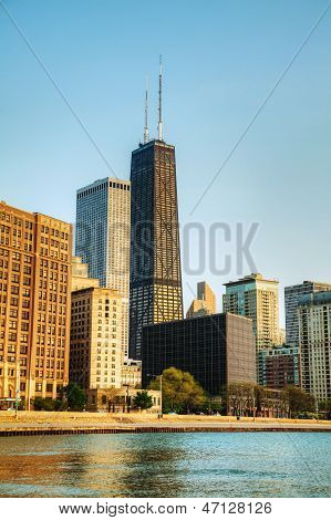 Downtown Chicago, Il In The Morning