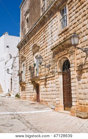 Palazzo vitale. Ceglie Messapica. Puglia. Italia meridionale.
