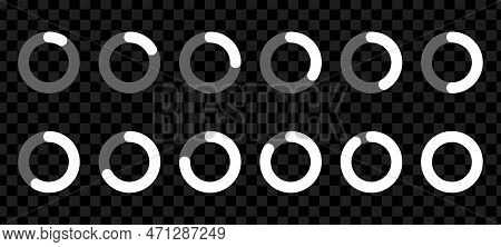 Load Gif Icon. Circle Website Buffer Loader Or Preloader Animation. Progress Bar For Upload Download