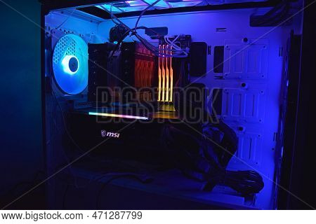 Assembled New Modern Computer On The 4Th Generation Processor.