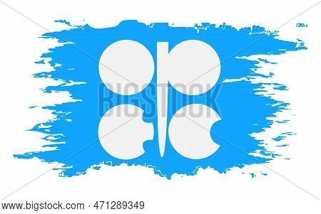 Opec Flag Grunge Brush Color Image, Vector