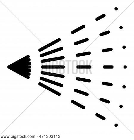 Spray Steam Icon. Aerosol Haze, Scatter Gas Or Deodorant Cloud. Sprinkle Stream Pictograms For Sanit
