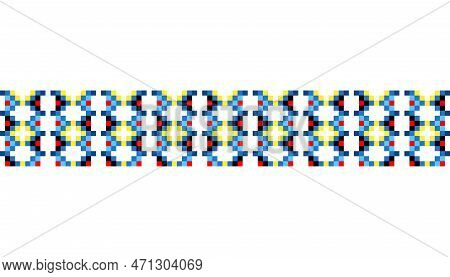 Ukrainian Traditional Embroidery. Pattern For Cross Stitching Decoration. Cross-stitch Traditional F
