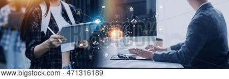 Digital Transformation Technology Strategy, Iot, Internet Of Things. Transformation Of Ideas And The